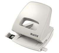 Leitz Büro Locher aus Metall, Für 25 Blatt, Anschlagschiene mit Formatangaben, E