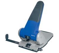 Esselte Leitz 51800035 Filing Hole Punch up to A3 6.5 mm with Stop Rail Blue Blu