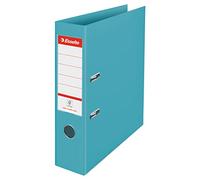 Esselte Lever Arch File, 500 Sheet Capacity, 75mm Spine, Light & Durable A4 Folder, Home/Office Use, Embossed Pattern, Colour'Breeze Range, Blue, 626212