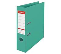 Esselte Lever Arch File, 500 Sheet Capacity, 75mm Spine, Light & Durable A4 Folder, Home/Office Use, Embossed Pattern, Colour'Breeze Range, Green, 626213