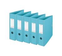 Esselte Lever Arch File, 500 Sheet Capacity, 82mm Spine, Lightweight A4 Folder, Home/Office Use, Embossed Pattern, Colour'Breeze Range, Blue, 626217