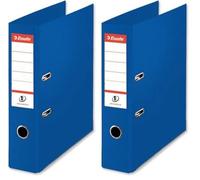 Esselte Lever Arch File, PP, Vivida Range, 7.5 cm Spine, 48085 - Foolscap, Blue, (Pack of 2)