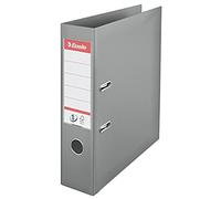 Esselte Lever Arch File PVC Slotted 70mm Spine A4 Grey Ref 48068 [Pack 10]