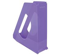 Esselte Magazine File Holder, A4 Paper Storage Filing Organiser For Documents, Catalogues & Brochures, Home/Office Use, Embossed Pattern, Colour'Breeze Range, Lavender, 628456