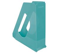 Esselte Magazine File Holder, A4 Paper Storage Filing Organiser For Documents, Catalogues & Brochures, Home/Office Use, Embossed Pattern, Colour'Breeze Range, Blue, 626279
