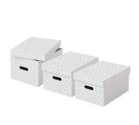 Esselte Storage Box Home Size M 3Pcs White