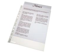 Esselte Economy Pocket Polypropylene Multipunched [Pack 100] - 56133