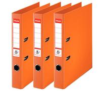 Esselte N°1 Set of 3 Power Lever Arch Files 50 mm Spine Orange