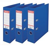 Esselte N°1 Set of 3 Power Lever Arch Files Back 75 mm Bright Blue
