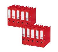 Esselte No 1 Lever Arch File Slotted 75mm A4 Red (Pack of 10) 811330