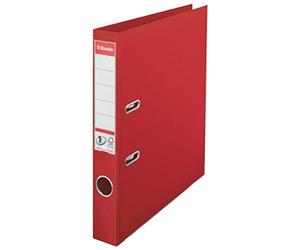 Esselte No.1 Power Lever 50mm A4 Arch File Spine - Red