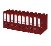 Esselte No.1 Lever Arch File Polypropylene A4 75mm Spine Width Burgundy (Pack 10