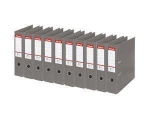 Esselte No. 1 Power Lever Arch File PP Slotted 75mm Spine A4 Grey Ref 811380 [Pack 10]