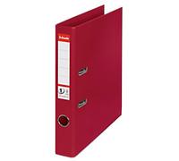 Esselte No.1 Power Narrow Lever Arch File A4 52 mm Burgundy 2 Rings 811520 Polypropylene Portrait Pack of 10