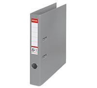 Esselte No.1 Power Narrow Lever Arch File A4 52 mm Grey 2 Rings 811480 Polypropylene Portrait Pack of 10