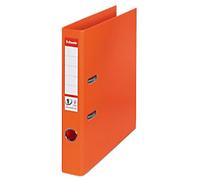 Esselte No.1 Power Narrow Lever Arch File A4 52 mm Orange 2 Rings 811440 Polypropylene Portrait Pack of 10