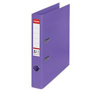Esselte No.1 Power Narrow Lever Arch File A4 52 mm Violet 2 Rings 811540 Polypropylene Portrait Pack of 10