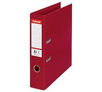 Esselte No.1 Power Wide Lever Arch File A4 72 mm Burgundy 2 Rings 811510 Polypropylene Portrait Pack of 10