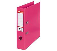Esselte No.1 Power A4 Lever Arch File with 75 mm Spine - Fuchsia Pink, Pack of 10
