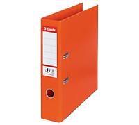 Esselte No.1 Power Wide Lever Arch File A4 72 mm Orange 2 Rings 811340 Polypropylene Portrait Pack of 10