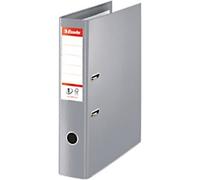 Esselte No.1 Power Wide Lever Arch File A4, Foolscap 72 mm Grey 2 Rings 48088 Polypropylene Portrait Pack of 10