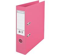 Esselte No.1 Solea Wide Lever Arch File A4 72 mm Red 2 Rings 231037 Polypropylene Portrait Pack of 10