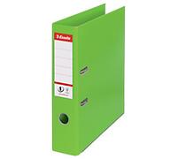 Esselte No.1 VIVIDA Wide Lever Arch File A4 72 mm Green 2 Rings 624069 Polypropylene Portrait Pack of 10