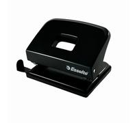 Esselte Office Metal Hole Punch Paper Hole Punch 20 Sheets Stop Rail Format Details A4/A5/A6 in Black