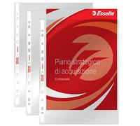 Esselte Perforated Envelopes, Copy Safe de Luxe, Transparent, Document Holder 22x30 Transparent