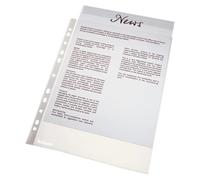 Esselte Economy Pocket Polypropylene Multipunched [Pack 100] - 56133