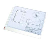 Esselte Pocket Landscape Top Opening Embossed A3 Clear (Pack of 10) 47182+ Free Finchley Pen
