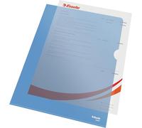 Esselte Premium Folder A4 Matt Finish Box of 100 Clear Blue 54837