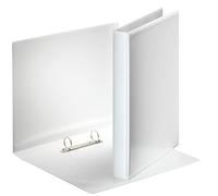 Esselte Presentation Ring Binder with Pockets, A4, Pack of 10, Ring Binder with 2 Round Rings, 25 mm, PP, White, 49708