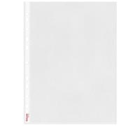 Esselte Standard Pocket Polypropylene Multipunched Top-Opening A4 Clear Ref 23753 [Pack 100]