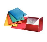 Esselte Rainbow 3-Flap Folder with Elastic Band Assorted Colours Pack of 5 15523