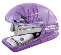 Esselte Rapid Mini Stapler, Top Loading, 10 Sheet Capacity, Integrated Staple Remover, Small, Home, Office, School Use, Staples Included, Colour'Breeze Range, Lavender, 5001532