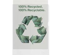 Esselte Recycle A4 Folders, Embossed Extra Strong PP, 100 Micron, Plastic Folder