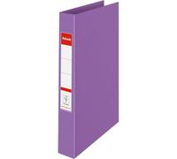 Esselte Ring Binder, 190 Sheet Capacity, 42mm Spine, 2 Ring A4 Folder, Hard Cover File, Home/Office Use, Embossed Pattern, Colour'Breeze Range, Lavender, 628434