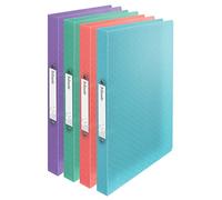 Esselte - Ring binders, 140 sheet capacity, 20 mm back, A4 ring binder with 2 rings, soft cover (1 piece)