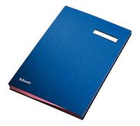 Esselte Signature Book Hardboard PP Foil Blue