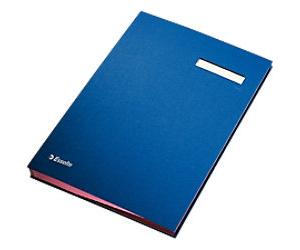 Esselte Signature Book Hardboard PP Foil Blue