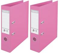 Esselte, Solea, A4, Lever Arch File, 75 mm Spine, 500 Sheets Capacity, PP, Plastic Cover, File Folder, 231038, Solea Violet (Pack of 2)