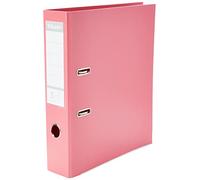 Esselte Solea Power A4 75mm Spine Label Lever Arch File - Pale Red