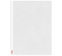 Esselte Standard Pocket Polypropylene Multipunched Top-Opening A4 Clear Ref 23753 Pack 100