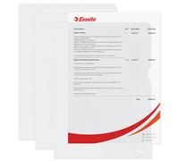 Esselte Embossed Folders A4 Clear (100 Pack) 54832