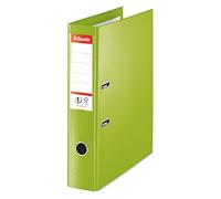 Esselte VIVIDA Foolscap 7.5 cm Spine No.1 Power Range Plastic Lever Arch File - Green (Pack of 10)