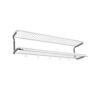 Essem Design Classic 650 hat shelf White/chrome, 2 levels, 120 cm