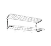 Essem Design Classic 650 hat shelf White/chrome, 2 levels, 80 cm