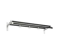 Essem Design Nostalgi 291 hat shelf 100 cm Black oiled oak-white