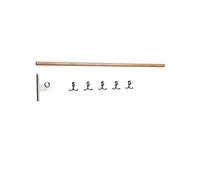 Essem Design Nostalgi add-on Hook rack Oak, aluminium stand